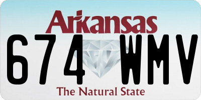AR license plate 674WMV