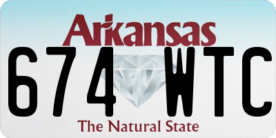 AR license plate 674WTC