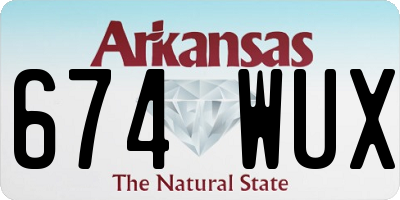 AR license plate 674WUX