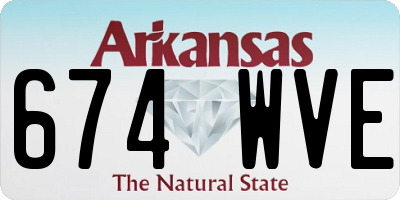 AR license plate 674WVE