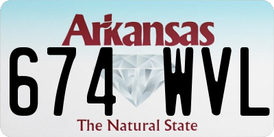 AR license plate 674WVL