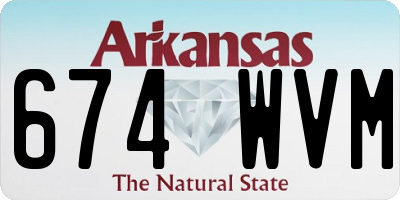 AR license plate 674WVM