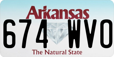 AR license plate 674WVO
