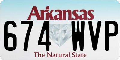 AR license plate 674WVP