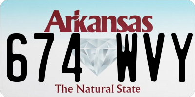 AR license plate 674WVY