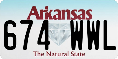 AR license plate 674WWL