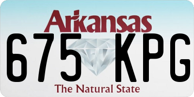 AR license plate 675KPG