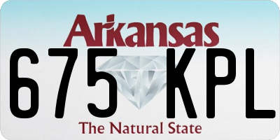 AR license plate 675KPL