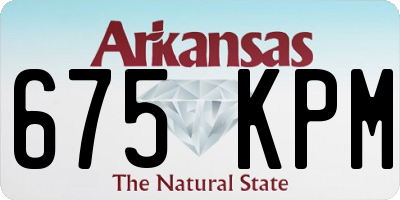 AR license plate 675KPM