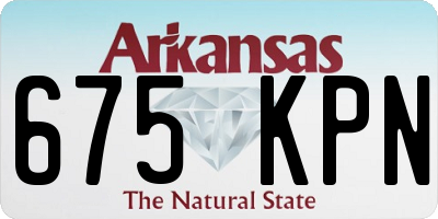 AR license plate 675KPN