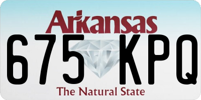 AR license plate 675KPQ