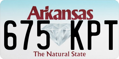 AR license plate 675KPT