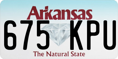 AR license plate 675KPU