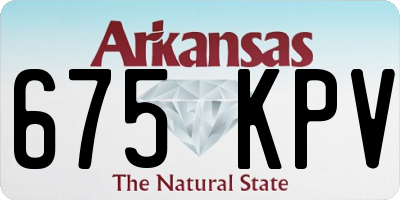 AR license plate 675KPV