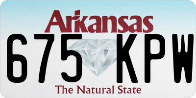 AR license plate 675KPW