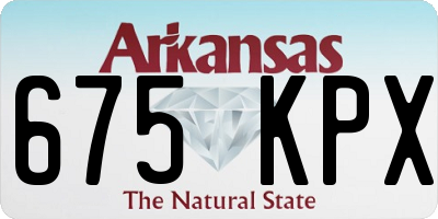 AR license plate 675KPX
