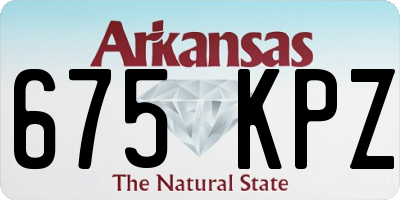 AR license plate 675KPZ