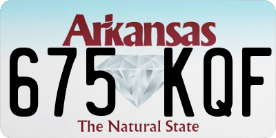 AR license plate 675KQF