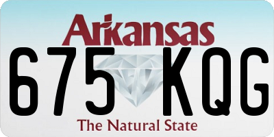 AR license plate 675KQG