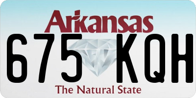 AR license plate 675KQH