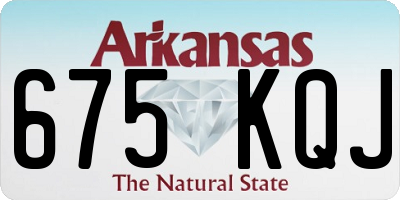 AR license plate 675KQJ