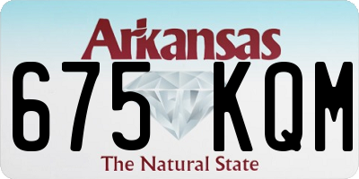 AR license plate 675KQM