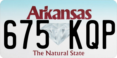 AR license plate 675KQP