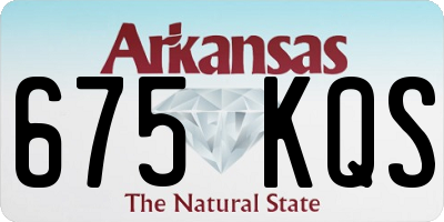 AR license plate 675KQS