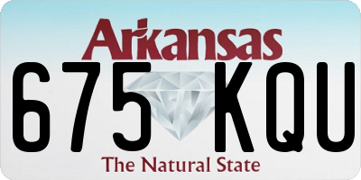 AR license plate 675KQU