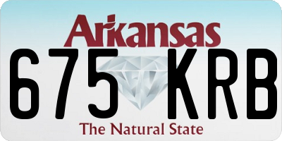 AR license plate 675KRB