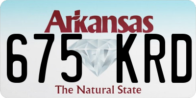 AR license plate 675KRD