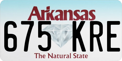 AR license plate 675KRE