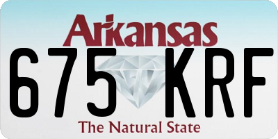 AR license plate 675KRF