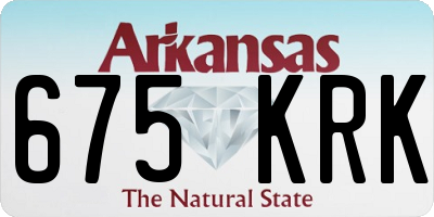 AR license plate 675KRK