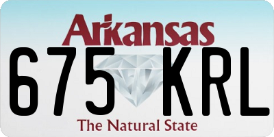 AR license plate 675KRL