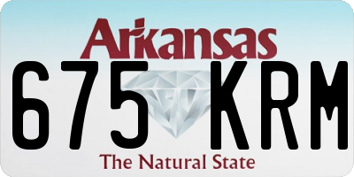 AR license plate 675KRM