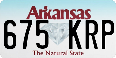 AR license plate 675KRP
