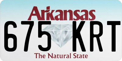 AR license plate 675KRT
