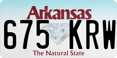 AR license plate 675KRW