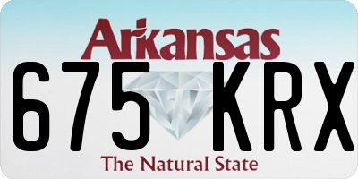 AR license plate 675KRX