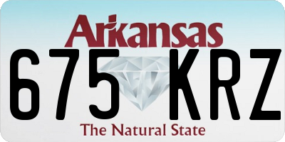 AR license plate 675KRZ