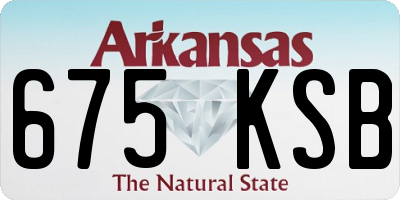 AR license plate 675KSB