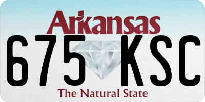 AR license plate 675KSC