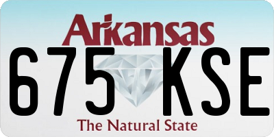 AR license plate 675KSE