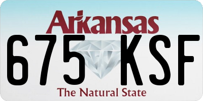 AR license plate 675KSF