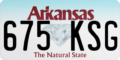 AR license plate 675KSG
