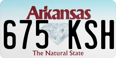 AR license plate 675KSH