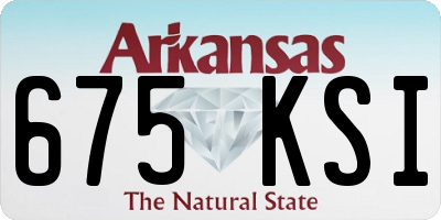 AR license plate 675KSI