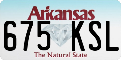 AR license plate 675KSL