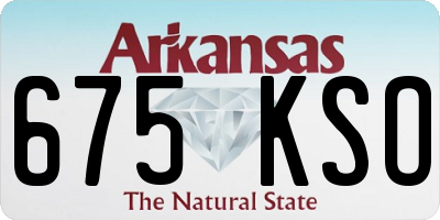 AR license plate 675KSO